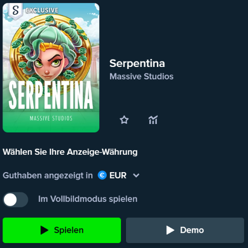 Serpentina Demo spielen