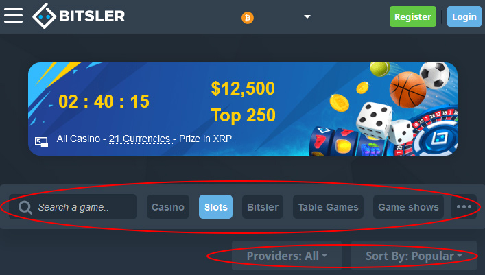 Eine sinnvoll strukturierte Website, mit Spielerubriken, Filter und Suchfunktion ist das A und O eines guten Online Casinos.