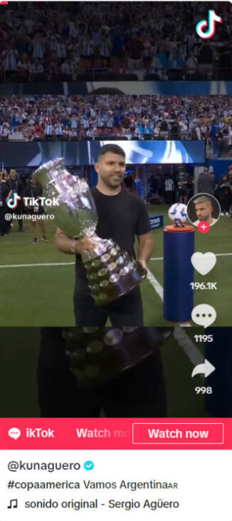 kunaguero tiktok pokal