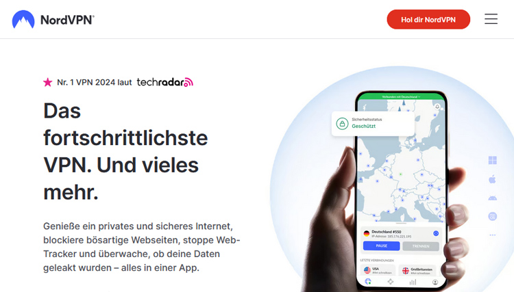 nordvpn-webseite