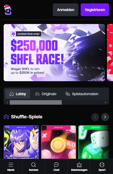 Shuffle Mobile Casino