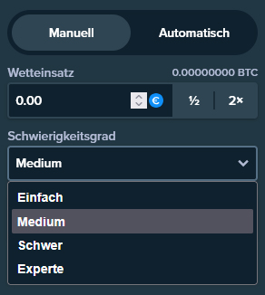 Cases Schwierigkeitsgrade